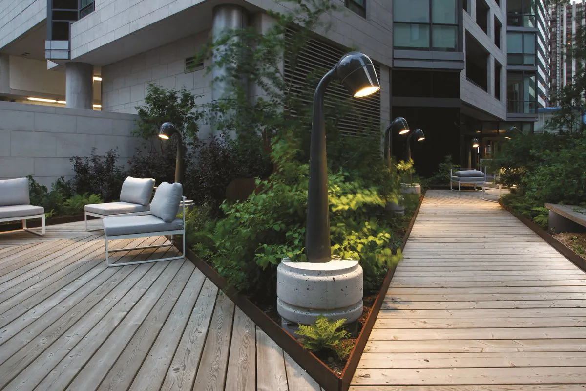 Dekoratif Kafe Bollard Aydınlatma