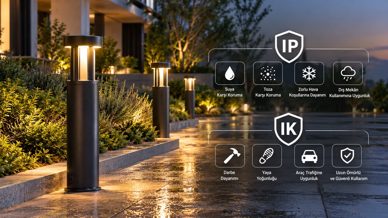 Bollard Aydınlatmada IP ve IK Sınıfları Nasıl Yorumlanır?